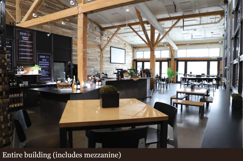 stoller wine bar bend oregon building private event